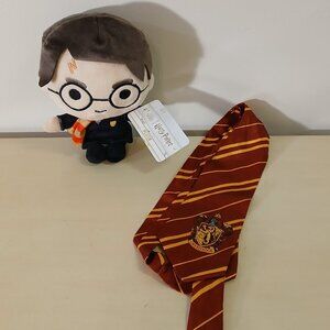 NWT Harry Potter plush doll and Gryffindor tie